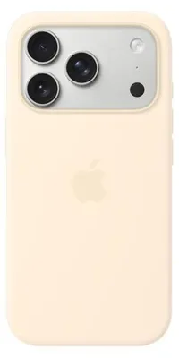 Image de Coque en silicone avec MagSafe Apple pour iPhone 17 Pro, Vanille