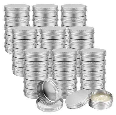 60er-Pack Aluminium-Runddosen 60 ml mit Schraubdeckel