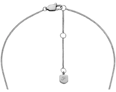Produktbild von Fossil Halskette mit Anhänger Damen Perlmutt Edelstahl Silber-Ton JF04909040