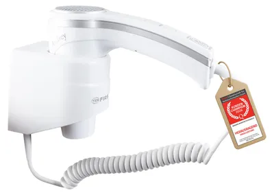 Produktbild von TZS First Austria Haartrockner mit Wandhalterung, 1200W, 2 Temperatureinstellungen, Kühlfunktion, 180cm Kabel, Thermosicherung, Weiss