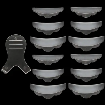 Productafbeelding van Set siliconen wimpervormers met 6 paar, 3 maten, 13-delig, voor wimperstyling