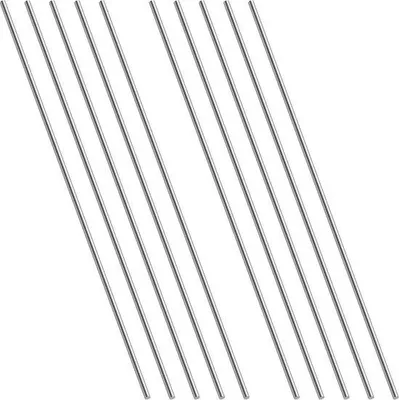Image de Tiges métalliques rondes 304 - 3 x 300 mm - acier - pour le bricolage - modélisme - 10 pièces