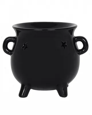 Produktbild von Schwarze Hexenkessel Teelicht Lampe für Duftöl