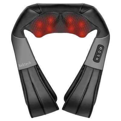 Produktbild von Nekteck Nackenmassagegerät Shiatsu, schwarz, Shiatsumassage, mit Wärmefunktion