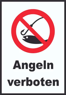 Produktbild von Angeln verboten Schild A6 (105x148mm)