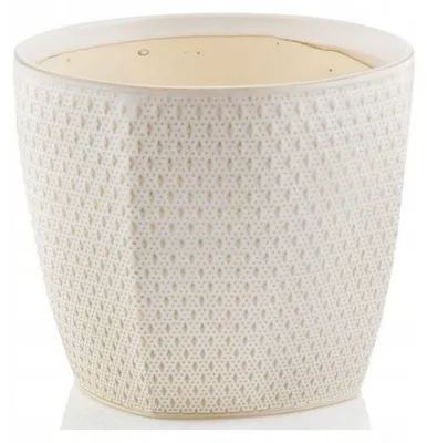 Produktbild von Polnix Keramik Übertopf 12 cm Beige Marokkanisches Muster