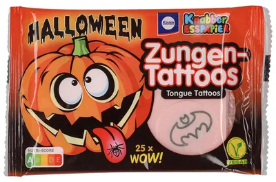 Produktbild von Küchle Knabber-Esspapier Zungen-Tattoos Halloween 25er