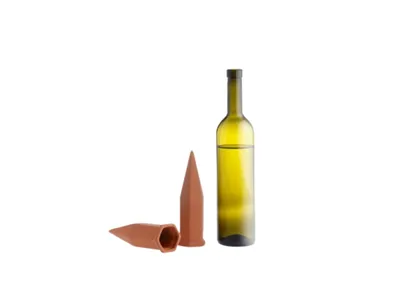 Obrázok produktu pre BioGreen zalievanie kvetináčov "Hydro Wine" hlinený kužeľ na víno a PET fľaše - žiadne vysychanie - žiadne premokrenie