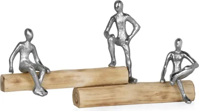 Image de Sculpture Figure Amis pour la vie 45x9x24 cm Loisirs Amitié Cohésion