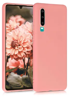 Produktbild von kwmobile Hülle für Huawei P30 TPU Case - Handyhülle unterstützt kabelloses Laden, flexible Schutzhülle, gummiertes Cover in Koralle