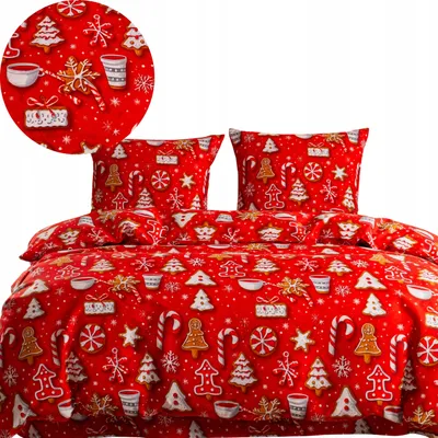 Produktbild von Baumwolle world Weihnachtsbettwäsche 160x200cm aus Baumwollsatin
