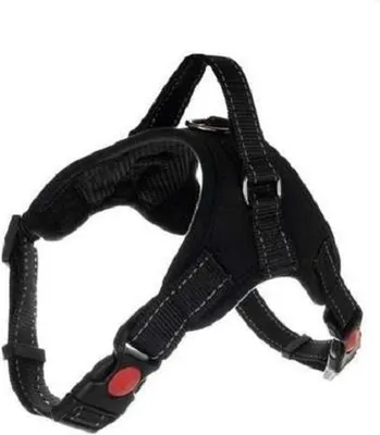 Immagine prodotto di CHPN – Imbracatura per cani – Imbracatura anti-tiro – Riflettente – Taglia M (adatta a cani di piccola taglia) – Nera – Universale – Imbracatura per cani