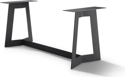 Produktbild von Tischgestell Milaan 120x60x72 Stahl Schwarz