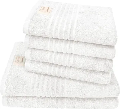 Produktbild von Dyckhoff Handtuchset Nature weiß, 6-tlg.