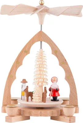 Imagen del producto de Pirámide de Navidad de un solo nivel (19 cm) de Richard Glässer