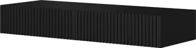 Zdjęcie produktu dla Biurko wiszące Nicole z 2 szufladami – matowa czerń | 100 x 15 x 41 cm
