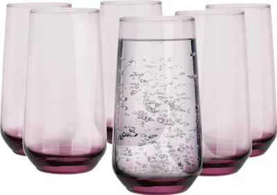 Produktbild von Glasmark KROSNO, 430ml, Set von 6, Longdrinkgläser, Trinkgläser, Highball Glas Cocktail, Perfekt für Zuhause, und Partys, Glässerset, klassische Form
