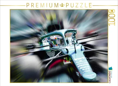 Produktbild von CALVENDO Puzzle Der viermalige Weltmeister Sebastian Vettel aus Deutschland startete 2021 erstmals für das britische Team Aston Martin. 1000 Teile Puzzle quer | 1000 Teile Lege-Größe 64x48cm Foto-Puzzle für glückliche Stunden