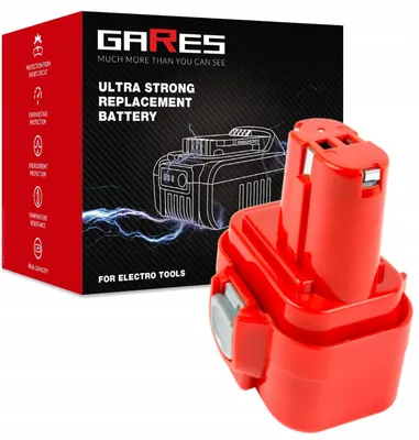 Obrázek produktu pro Gares Sada článků pro repasi akumulátoru Makita 9120 9122 9133 9135 | 9,6 V 2 Ah Inny | Výměnný balíček pro nářadí | Vysoký výkon Gares®