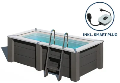 Produktbild von GRE Rechteckiger Composite-Pool KPCOR2814T – 315 x 175 x 96 cm, Komplettset