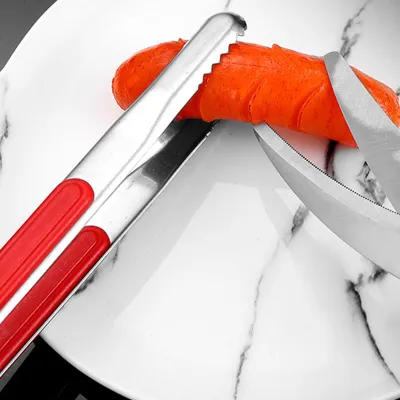 Image de Pince de cuisine en acier inoxydable, résistante aux hautes températures, multifonctionnelle, idéale pour le barbecue
