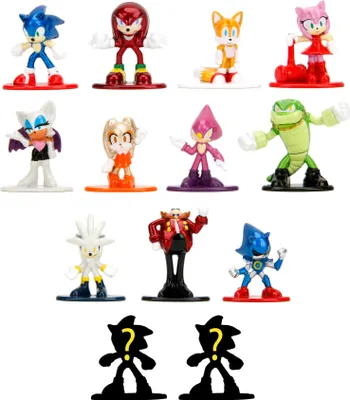 Produktbild von Jada Toys Sonic The Hedgehog Figur (1x Mystery Figur in Blind Pack) - 1 Überraschungs-Sammelfigur aus 13 Sonic Figuren, Nano Metallfigur (ca. 4 cm) für Kinder & Fans ab 3 Jahre, Welle 1