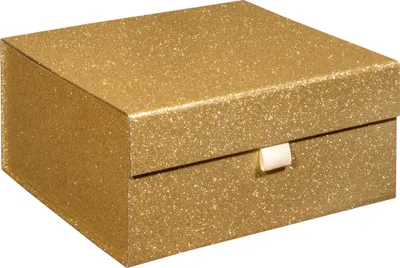 Immagine prodotto di Scatola regalo scatola magnetica GLITZER GOLD Formato 25x25x12cm 1 pz.