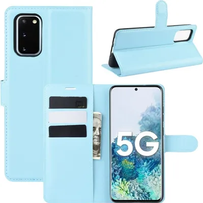 Zdjęcie produktu dla Pokrowiec ochronny na Samsung Galaxy S20 FE Etui na telefon komórkowy Pokrowiec Etui Portfel, Kolor: Niebieski