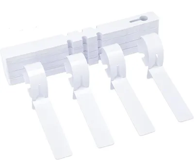 Obrázek produktu pro 300 štítků na rostliny pro ovocné stromy, 2 x 21 cm, k zavěšení, do zeleninové zahrady, do venkovního prostředí, plast – bílé