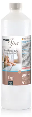 Produktbild von 1x1 kg BAYZID® SPA Flüssigchlor zur schnellen Wasserpflege von Whirlpools