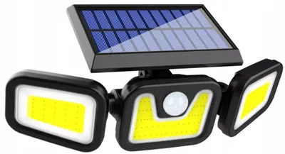Zdjęcie produktu dla LAMPA SOLARNA Ogrodowa Uliczna LED COB Z CZUJNIKIEM Zmierzchu RUCHU 4389