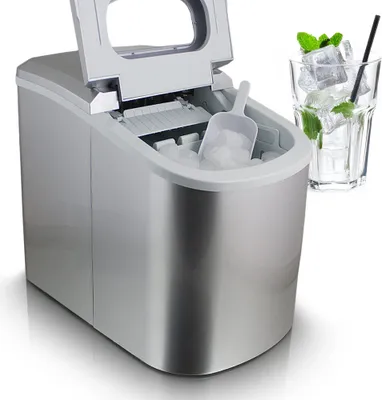 Produktbild von Bituxx Eiswürfelmaschine / Eiswürfelbereiter / Icemaker Silber MS-15127
