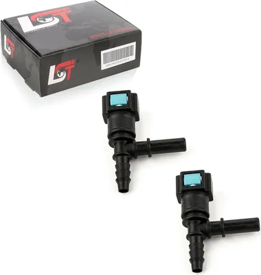 Produktbild von 2x Schnellverschluss Kraftstoffleitung Kupplung T-Stück 7,89x6mm für OPEL VOLVO