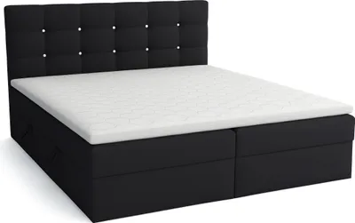 Produktbild von FEDVE Boxspringbett Schlafzimmerbett ORDOS mit 2 Bettkästen, Doppelbett mit Bonell-Matratze und Topper 140x200