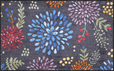 Produktbild von Salonloewe Fußmatte Blumenregen" bunt 75x120 cm"