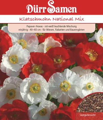 Artikelbild 1 von 'Klatschmohn National Mix' aus der Kategorie Mohnsamen