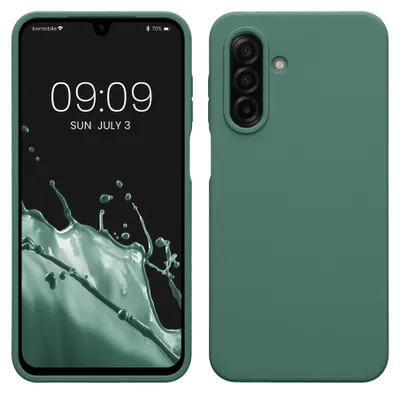 Produktbild von kwmobile Handyhülle für Samsung Galaxy A17 4G / 5G Hülle - Case Silikon - Kabelloses Laden - Schutzhülle Cover in Tannengrün