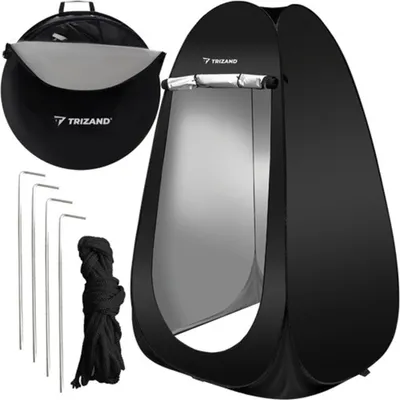 Obrázek produktu pro TRIZAND 23492 Stan na sprchování 190 x 110 x 110 cm černý