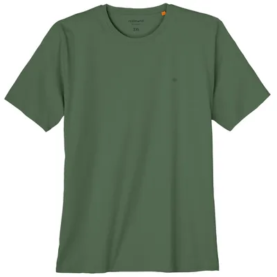 Produktbild von Redmond Übergrößen Basic T-Shirt dunkelgrün Rundhals