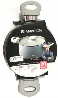 Obrázek produktu pro Ambition Nevado Hrnec s poklicí Qualum Basic 20 cm šedý