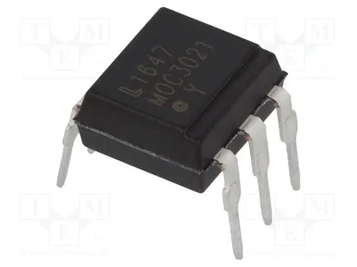 Produktbild von 2x Optotriac UAusg: 400V Kanäle: 1 MOC3021 Opto-Triacs 5kV DIP6 ohne Nullschaltung