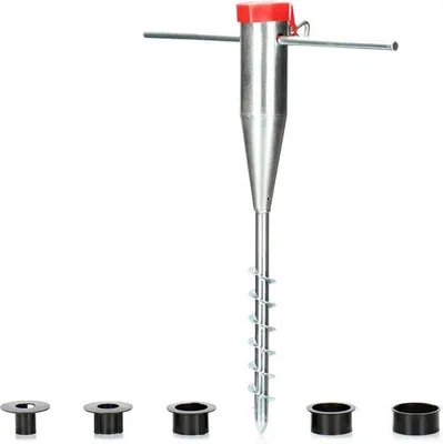 Produktbild von Famanu Parasolständer Stabiler Standfuß - Paaldurchmesser 25-60 mm, Silber