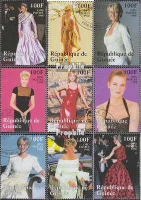 Produktbild von Briefmarken Guinea 1998 Mi 1723-1731 (kompl.Ausg.) gestempelt Prinzessin Diana