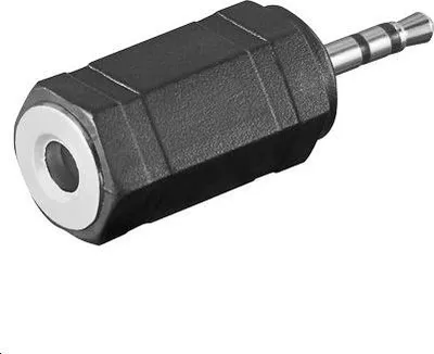 Immagine prodotto di Microconnect 2,5 mm - 3,5 mm, M-F 3,5 mm nero - Adattatore per cavo (M-F, 2,5 mm, 3,5 mm, maschio/femmina, nero)