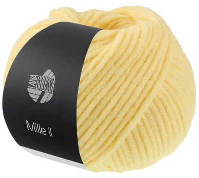 Produktbild von Lana Grossa MILLE II 50 g strapazierfähiges Mischgarn mit Wolle 55 m Farbe 174 - Vanille