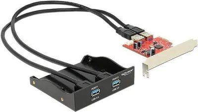 Imagen del producto de Delock Multipanel 31/2, 2 puertos USB 3.0, color , modelo 61775