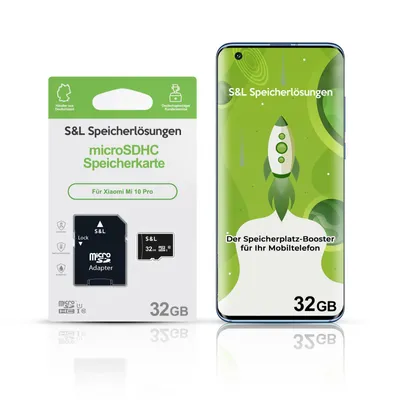 Produktbild von microSD Speicherkarte S&L für Xiaomi Mi 10 Pro - Speicherkapazität: 32 GB