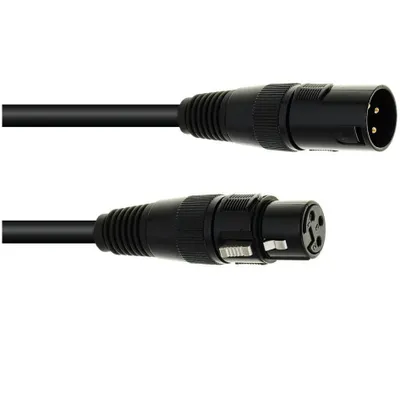 Produktbild von EUROLITE DMX Kabel XLR 3pol 3m sw