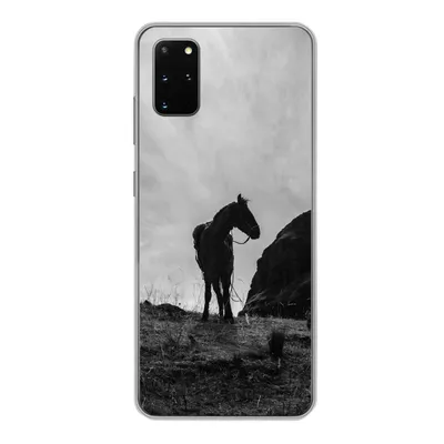 Produktbild von MuchoWow® Handyhülle Schutzhülle Hülle für Samsung Galaxy S20 Plus Pferd - Wolken - Wiese Silikon Softcase Handy Hülle - Hartschale