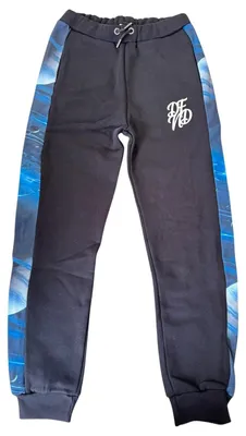 Immagine prodotto di Londra - Pantaloni da jogging per bambini, modello GT44417 (taglia 146-152) (nero/blu)